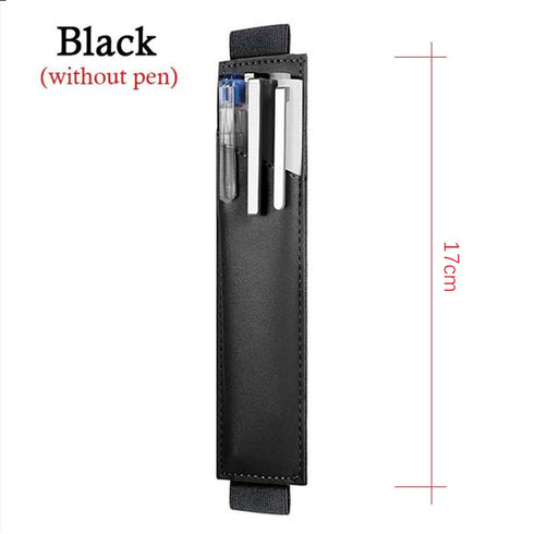 Vegan Leather Book Band Buckle Expandable Pencil Case Pen Bag | 195mm X 45mm