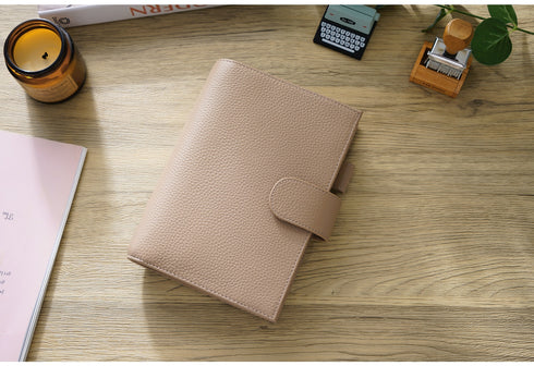 Moterm Genuine Leather Regular Personal Size Planner with 25MM Binder Rings Notebook Agenda Organizer Diary Journal