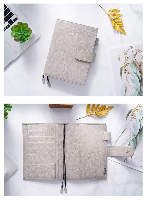 Moterm Original Series B6 Plus Cover for B6 Stalogy Notebook Genuine Pebbled Grain Cowhide Planner Organizer Agenda Journal