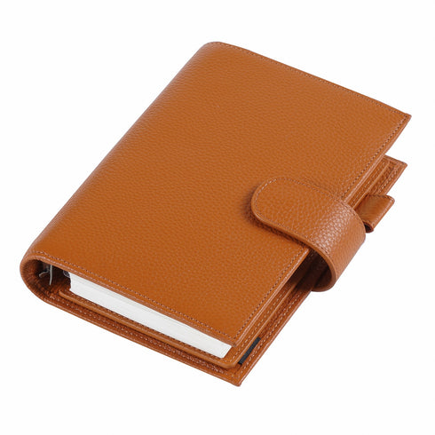 Moterm Genuine Leather Regular Personal Size Planner with 25MM Binder Rings Notebook Agenda Organizer Diary Journal