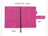 Moterm Firm Pebbled Grain Leather A5 A6 B6 Weeks Fuchsia Rose Color Genuine Cowhide Planner Rings Notebook Cover Diary Agenda Organizer Journey