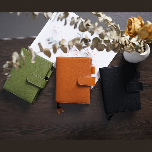 Moterm Original Series A6 Plus Cover for A6 Stalogy Notebook Genuine Pebbled Grain Cowhide Planner