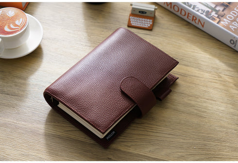Moterm Genuine Leather Regular Personal Size Planner with 25MM Binder Rings Notebook Agenda Organizer Diary Journal
