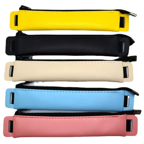 Vegan Leather Book Band Buckle Expandable Pencil Case Pen Bag | 195mm X 45mm
