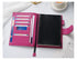 Moterm Firm Pebbled Grain Leather A5 A6 B6 Weeks Fuchsia Rose Color Genuine Cowhide Planner Rings Notebook Cover Diary Agenda Organizer Journey