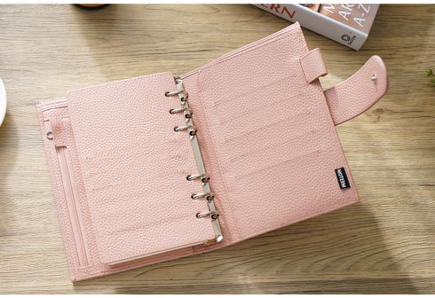 Moterm Genuine Leather Regular Personal Size Planner with 25MM Binder Rings Notebook Agenda Organizer Diary Journal