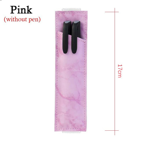 Vegan Leather Book Band Buckle Expandable Pencil Case Pen Bag | 195mm X 45mm