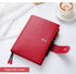 Moterm Firm Pebbled Grain Leather A5 A6 B6 Weeks Cherry Red Color Genuine Cowhide Planner Rings Notebook Cover Diary Agenda Organizer Journey