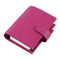 Moterm Firm Pebbled Grain Leather A5 A6 B6 Weeks Fuchsia Rose Color Genuine Cowhide Planner Rings Notebook Cover Diary Agenda Organizer Journey