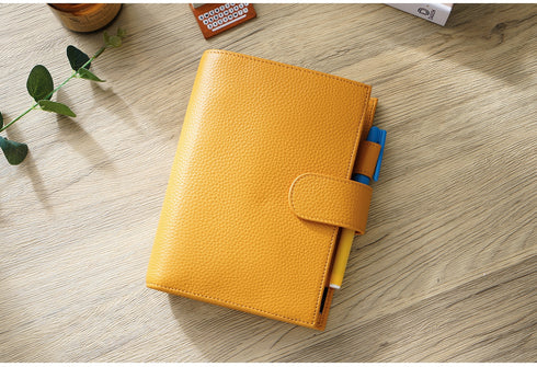 Moterm Genuine Leather Regular Personal Size Planner with 25MM Binder Rings Notebook Agenda Organizer Diary Journal