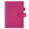 Moterm Firm Pebbled Grain Leather A5 A6 B6 Weeks Fuchsia Rose Color Genuine Cowhide Planner Rings Notebook Cover Diary Agenda Organizer Journey