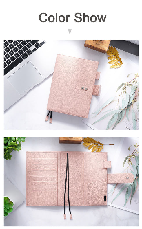 Moterm Original Series B6 Plus Cover for B6 Stalogy Notebook Genuine Pebbled Grain Cowhide Planner Organizer Agenda Journal