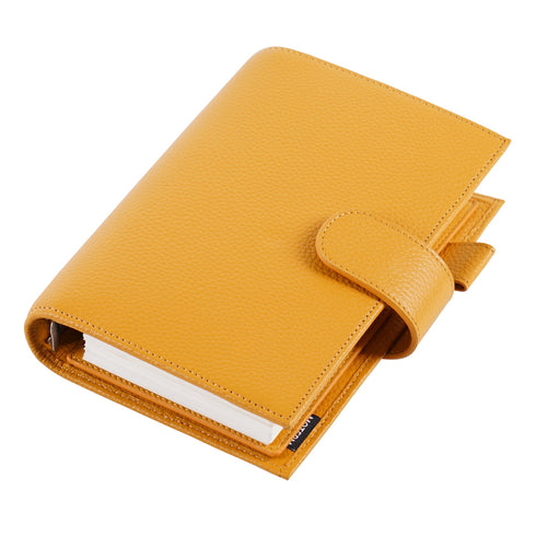 Moterm Genuine Leather Regular Personal Size Planner with 25MM Binder Rings Notebook Agenda Organizer Diary Journal