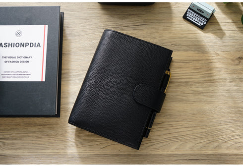 Moterm Genuine Leather Regular Personal Size Planner with 25MM Binder Rings Notebook Agenda Organizer Diary Journal