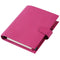 Moterm Firm Pebbled Grain Leather A5 A6 B6 Weeks Fuchsia Rose Color Genuine Cowhide Planner Rings Notebook Cover Diary Agenda Organizer Journey