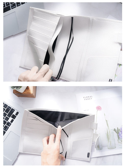 Moterm Original Series B6 Plus Cover for B6 Stalogy Notebook Genuine Pebbled Grain Cowhide Planner Organizer Agenda Journal