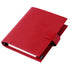 Moterm Firm Pebbled Grain Leather A5 A6 B6 Weeks Cherry Red Color Genuine Cowhide Planner Rings Notebook Cover Diary Agenda Organizer Journey