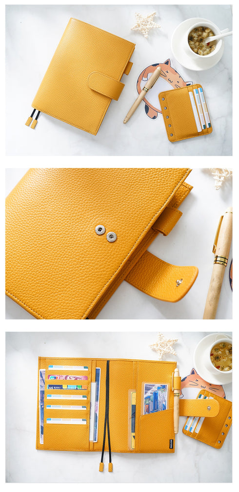 Moterm Original Series B6 Plus Cover for B6 Stalogy Notebook Genuine Pebbled Grain Cowhide Planner Organizer Agenda Journal