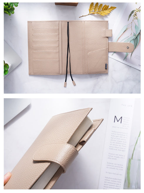 Moterm Original Series B6 Plus Cover for B6 Stalogy Notebook Genuine Pebbled Grain Cowhide Planner Organizer Agenda Journal
