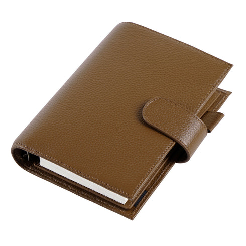 Moterm Genuine Leather Regular Personal Size Planner with 25MM Binder Rings Notebook Agenda Organizer Diary Journal