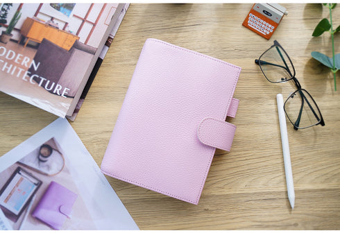 Moterm Genuine Leather Regular Personal Size Planner with 25MM Binder Rings Notebook Agenda Organizer Diary Journal