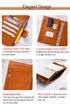 Moterm Genuine Leather Regular Personal Size Planner with 25MM Binder Rings Notebook Agenda Organizer Diary Journal