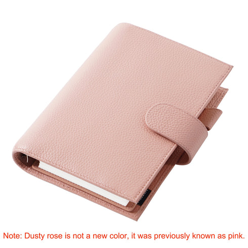 Moterm Genuine Leather Regular Personal Size Planner with 25MM Binder Rings Notebook Agenda Organizer Diary Journal