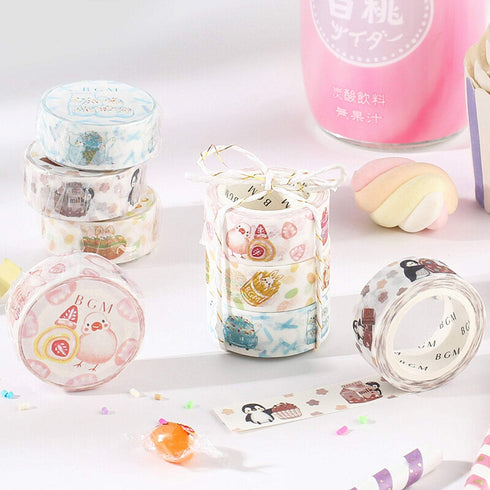 BGM Duck Ice Cream Dessert Washi Tape