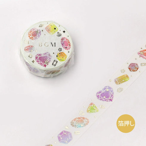 BGM Gems Jewelry Diamonds GOLD FOIL Washi Tape