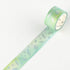 BGM Macaroon Galaxy Green Leaf GOLD FOIL Washi Tape