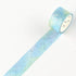 BGM Macaroon Galaxy Light Blue Star GOLD FOIL Washi Tape