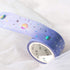 BGM Macaroon Galaxy Light Blue Star GOLD FOIL Washi Tape
