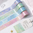 BGM Macaroon Galaxy Pink Heart GOLD FOIL Washi Tape
