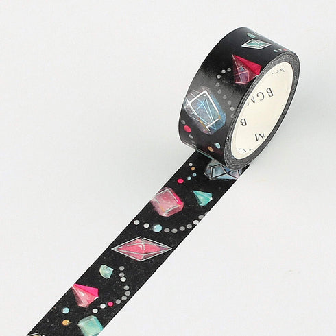 BGM Night Dream Jewelry Gems Crystals SILVER FOIL Washi Tape