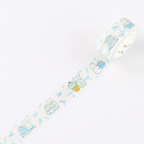 BGM Polar Bear Ice Cream Dessert Washi Tape