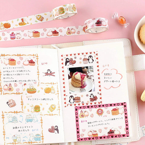 BGM Polar Bear Ice Cream Dessert Washi Tape