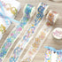 BGM Rainbow Lace Ribbon Lace Bows GOLD FOIL Washi Tape