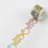 BGM Rainbow Lace Ribbon Lace Bows GOLD FOIL Washi Tape