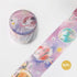BGM Star Candy Galaxy Celestial Rainbow Planets Silver Foil Washi Tape
