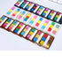 CANDY STRIPE Pop-up Sticky Notes Translucent Index Tabs Flags Neon Page Markers | WIDE 60 tabs