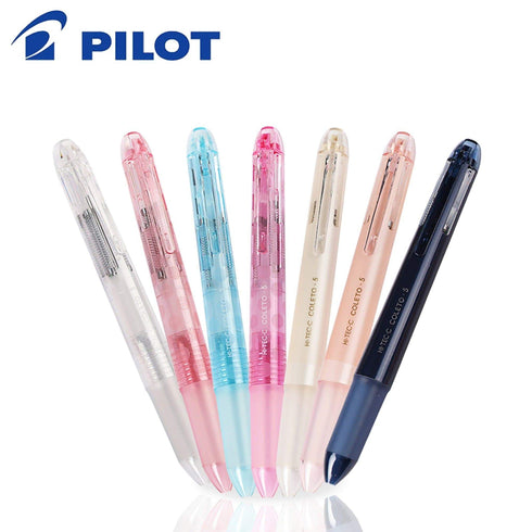 CLEAR Pilot Hi-Tec-C Coleto | 5 Color Multi Pen Body