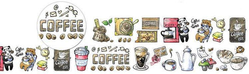 Coffee Washi Tape Barista Washi Tape