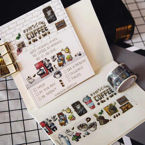 Coffee Washi Tape Barista Washi Tape