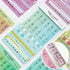 Colorful Four Colors Index Tabs Monthly Index Tabs Weekly Index Tabs Daily Index Tabs Self-Adhesive Tabs Planner