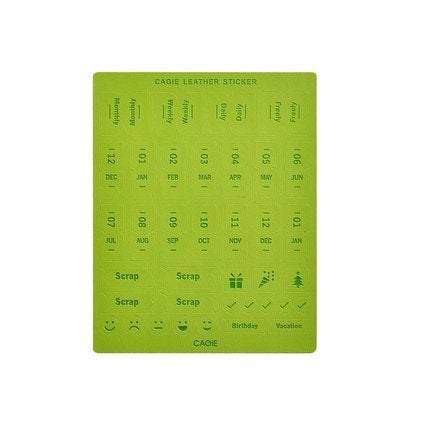 Colorful RED Cagie PU Leather Index Tabs Monthly Index Tabs