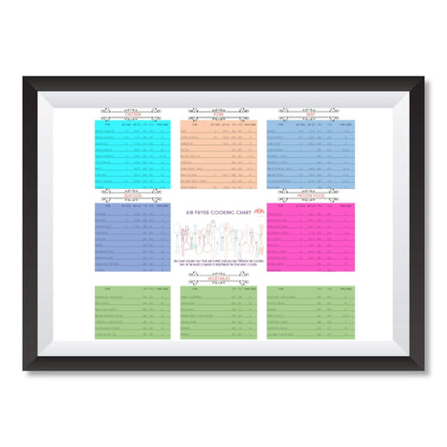 DIGITAL PRINTABLE Air Fryer Cooking Chart, Air Fryer Temp Chart, Air Fryer Time Chart, Metric & Imperial | A5