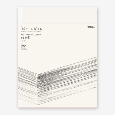 F2 Midori MD Blank Cotton Notebook Art Journal Fountain Pen Notebook Cotton Fountain Pen Paper