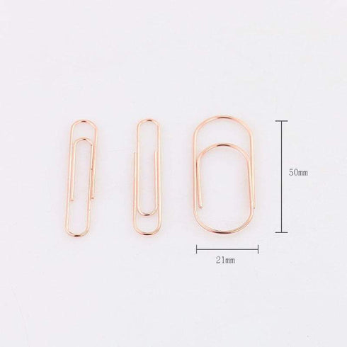 Five 5 Rose Gold JUMBO Paper Clip - Super Strong Paper Clip Super cute & very strong!