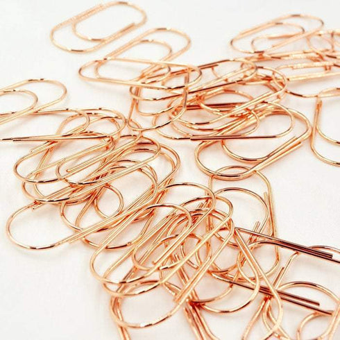 Five 5 Rose Gold JUMBO Paper Clip - Super Strong Paper Clip Super cute & very strong!