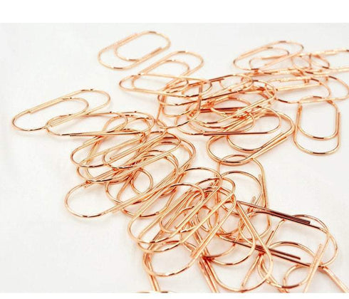 Five 5 Rose Gold JUMBO Paper Clip - Super Strong Paper Clip Super cute & very strong!